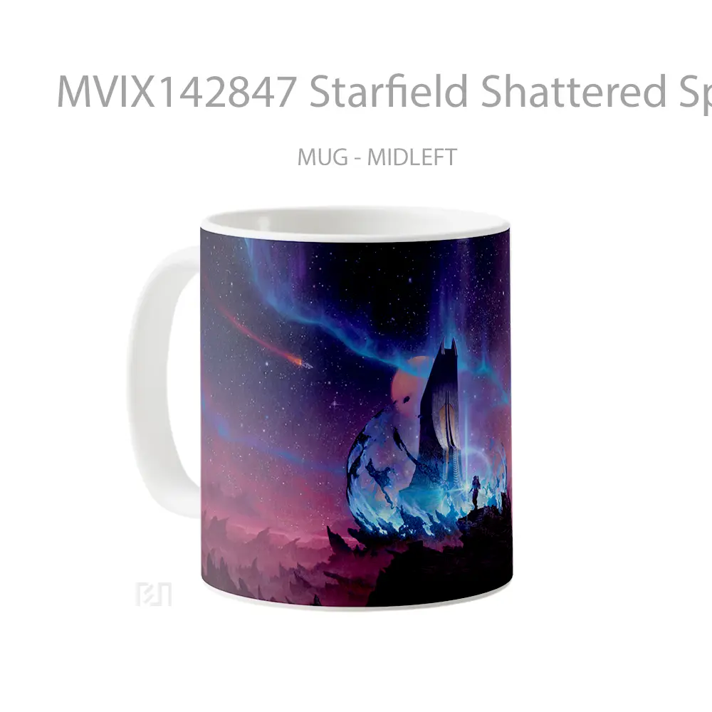 Mug Starfield Shattered Space Gelas Keramik Unik - All-side / Desain