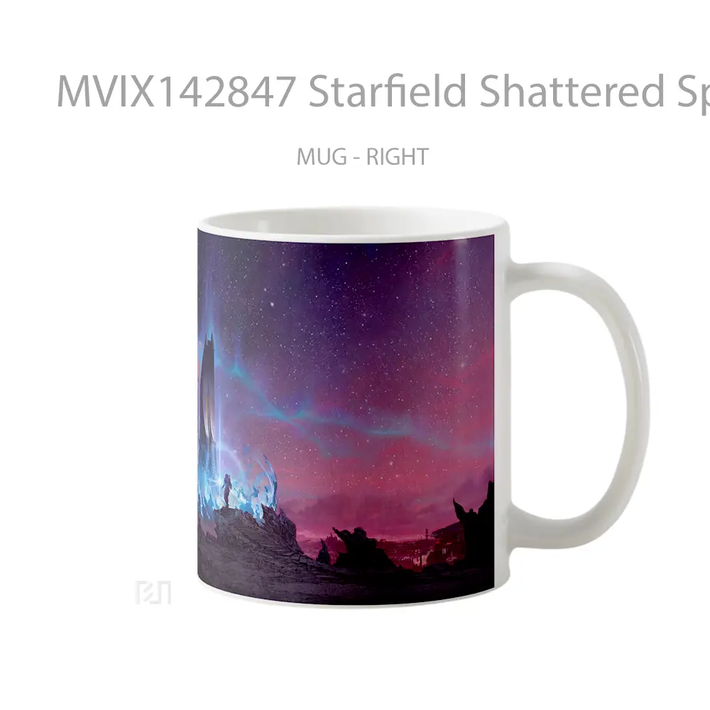 Mug Starfield Shattered Space Gelas Keramik Unik - All-side / Desain