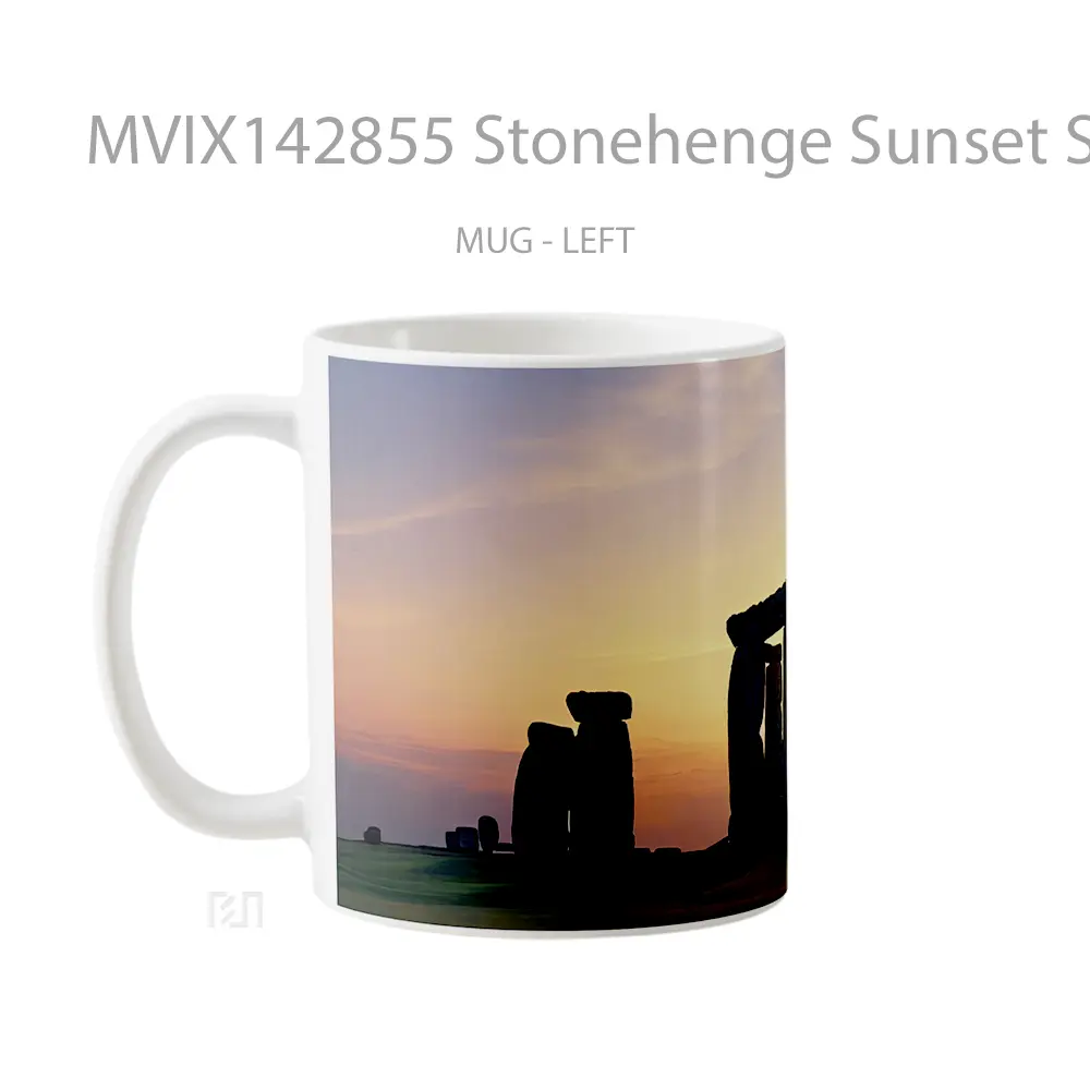 Mug Stonehenge Sunset Scenery Gelas Pemandangan Alam - All-side / Desain