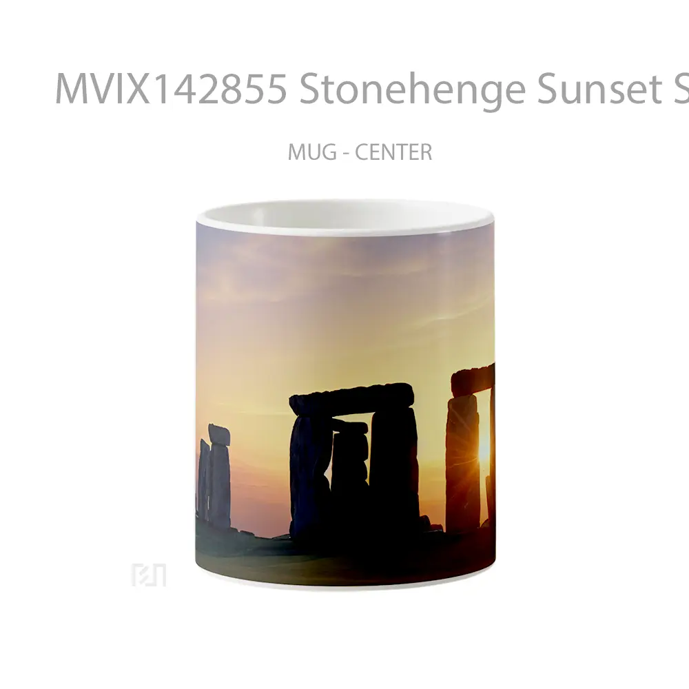 Mug Stonehenge Sunset Scenery Gelas Pemandangan Alam