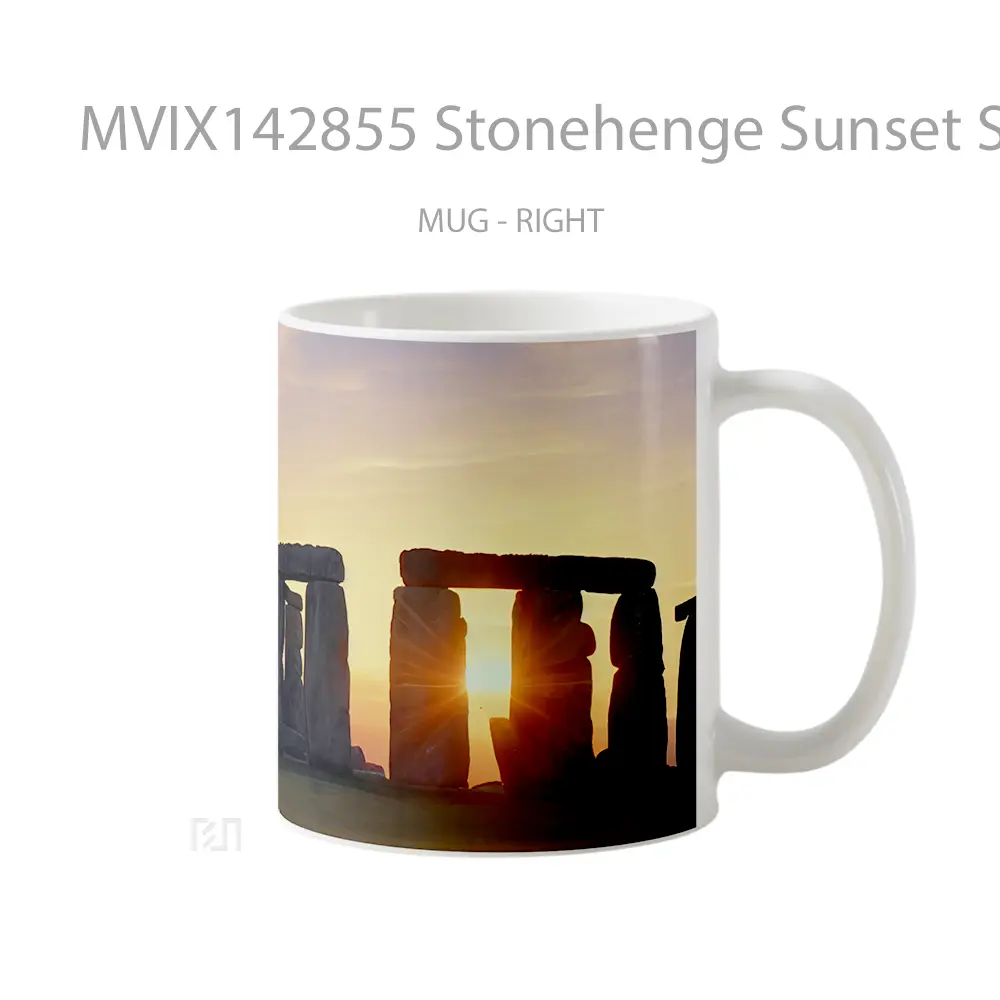 Mug Stonehenge Sunset Scenery Gelas Pemandangan Alam - All-side / Desain