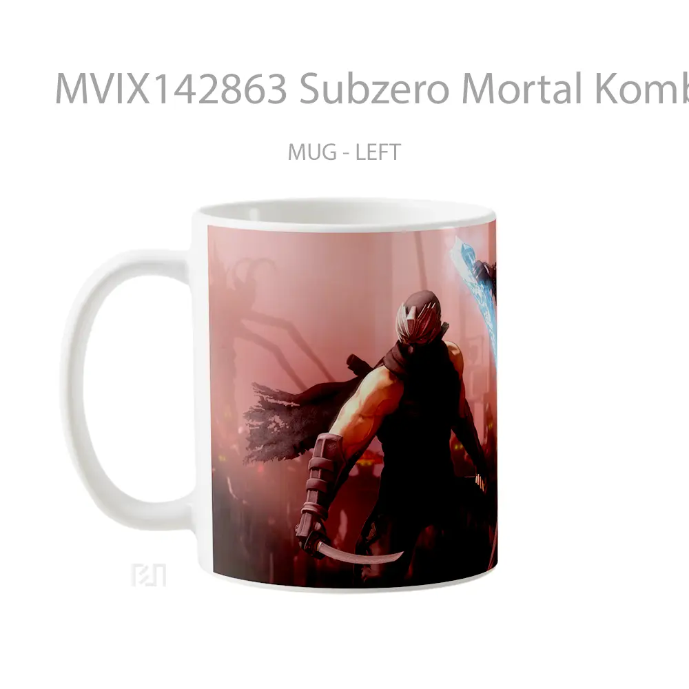 Mug Subzero Mortal Kombat Ryu Hayabusa Ninja Gaiden Gelas Keramik Unik - All-side / Desain