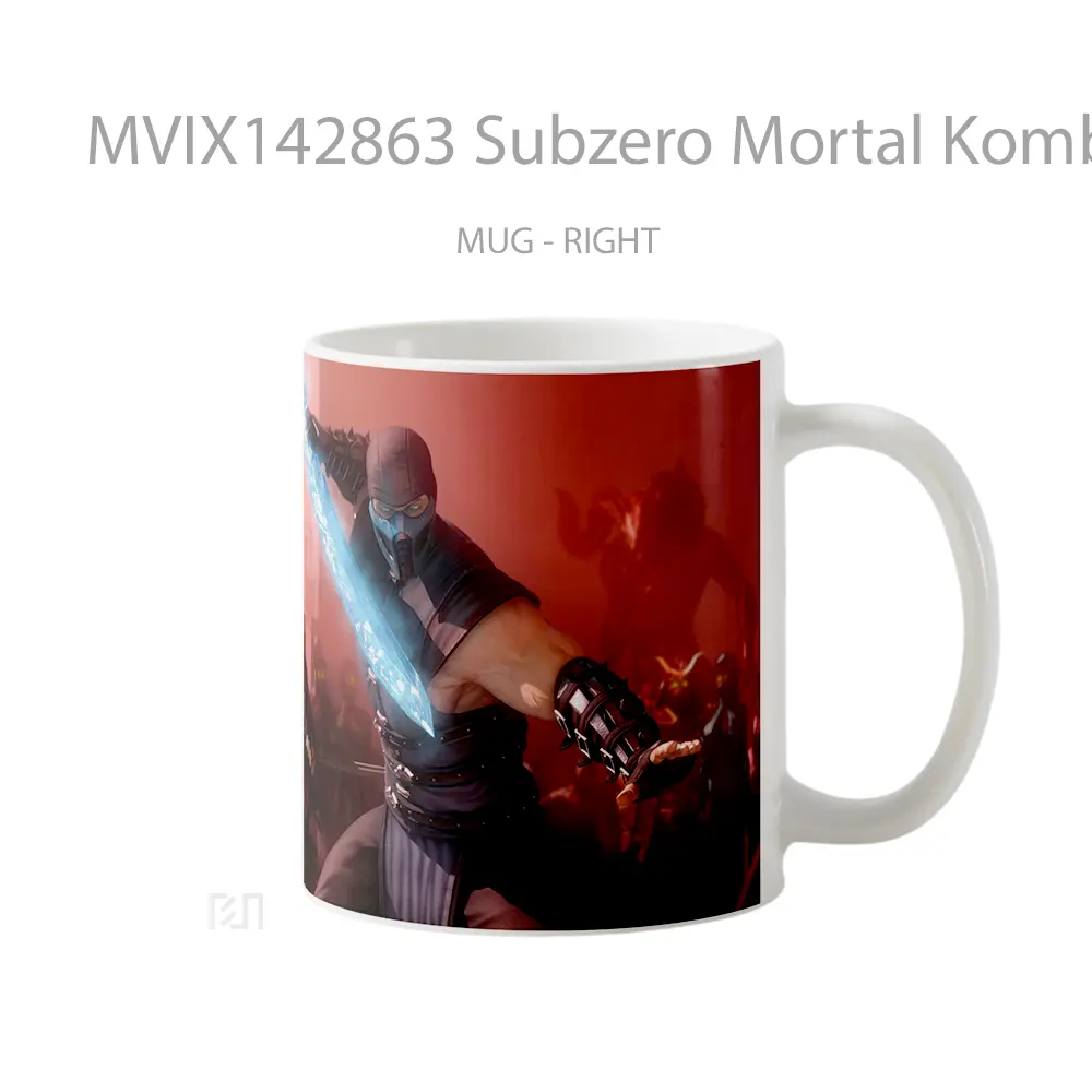 Mug Subzero Mortal Kombat Ryu Hayabusa Ninja Gaiden Gelas Keramik Unik - All-side / Desain