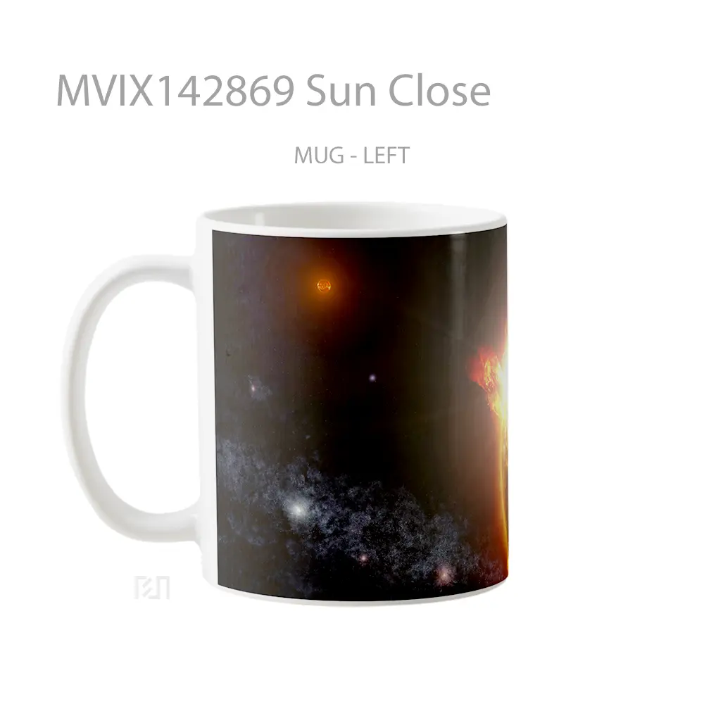 Mug Sun Close Gelas Keramik Unik - All-side / Desain