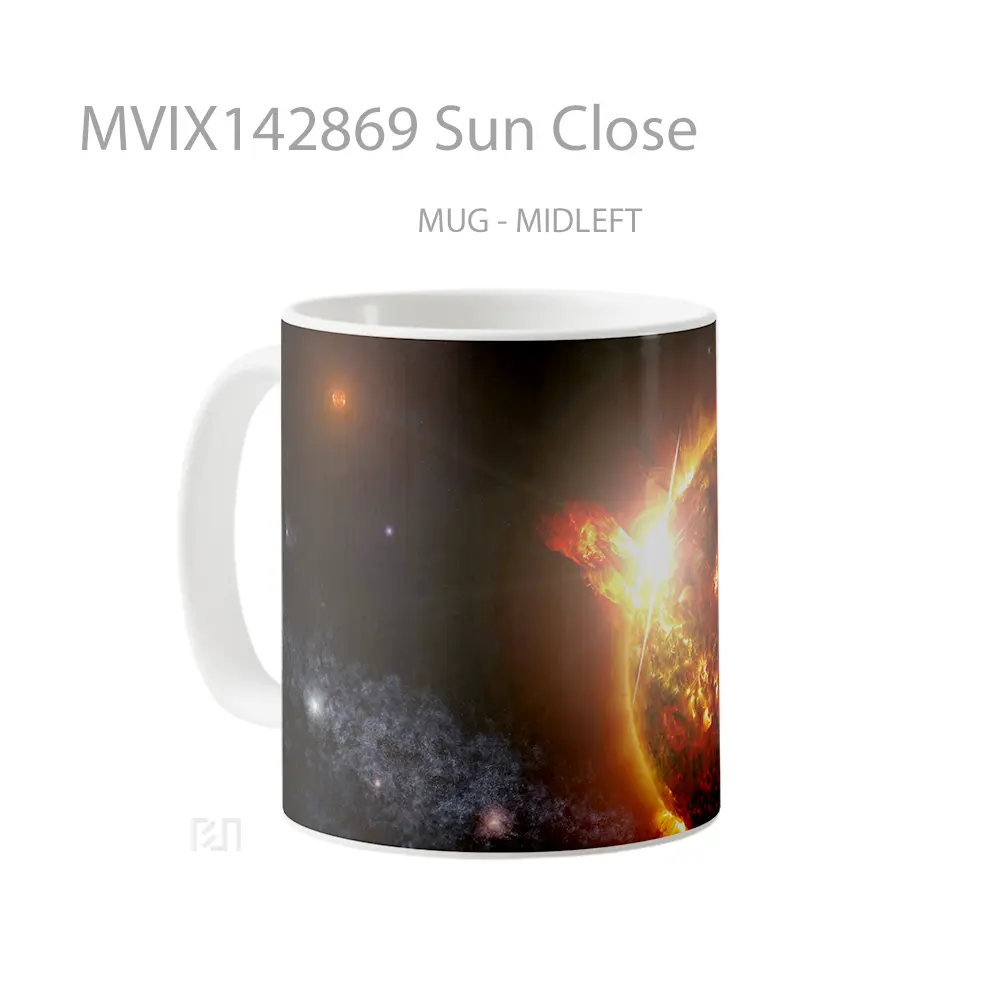 Mug Sun Close Gelas Keramik Unik - All-side / Desain