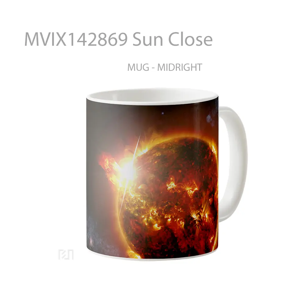 Mug Sun Close Gelas Keramik Unik - All-side / Desain