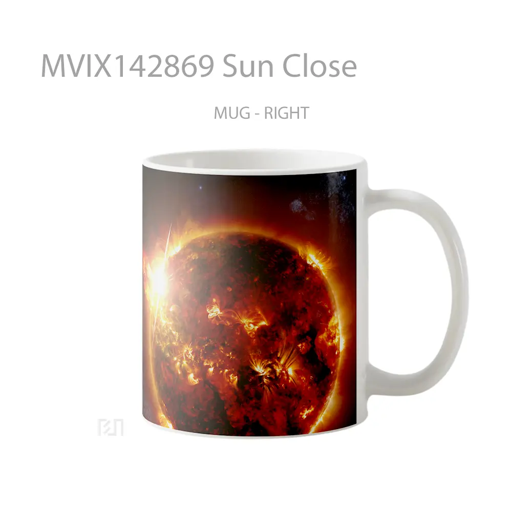 Mug Sun Close Gelas Keramik Unik - All-side / Desain