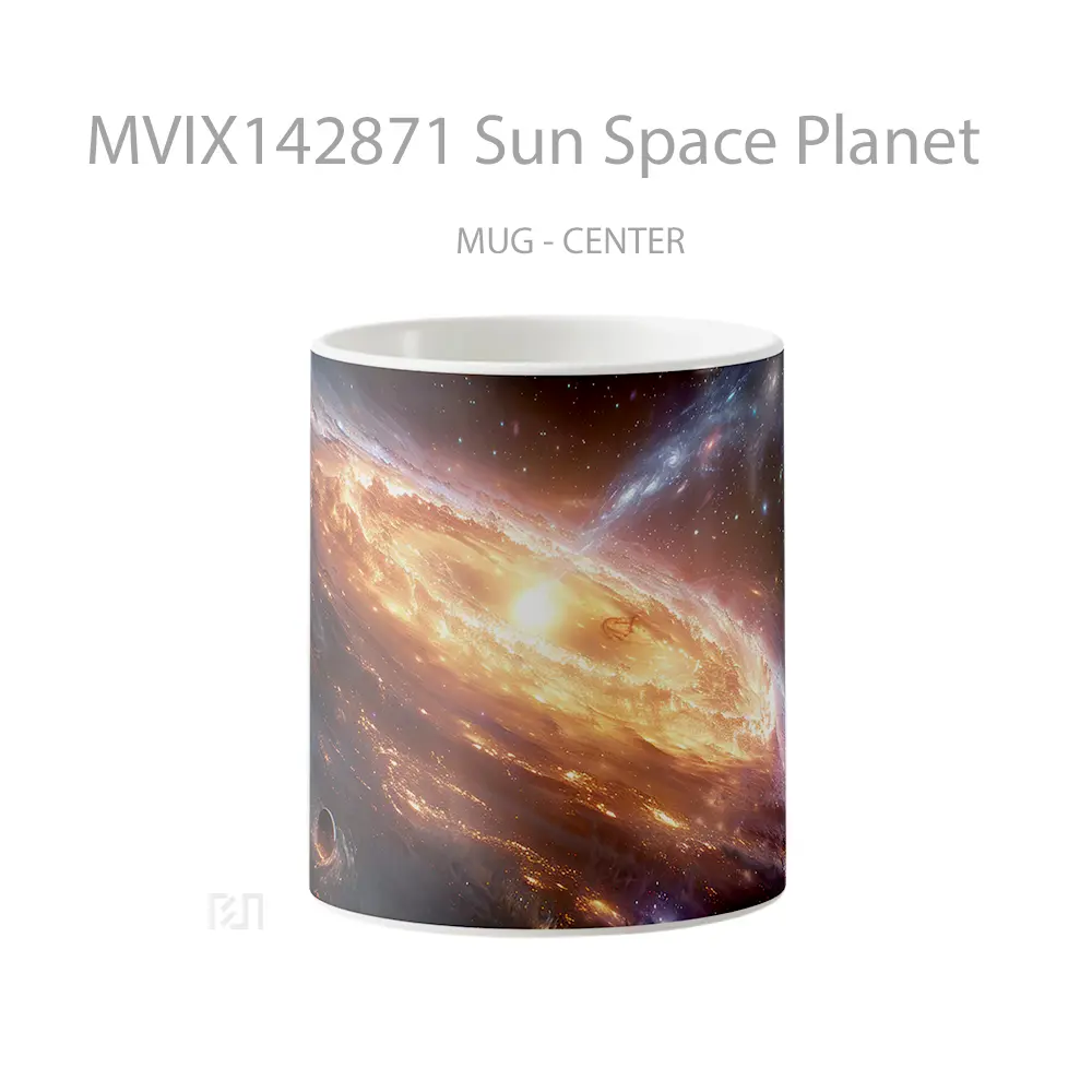 Mug Sun Space Planet Gelas Keramik Unik