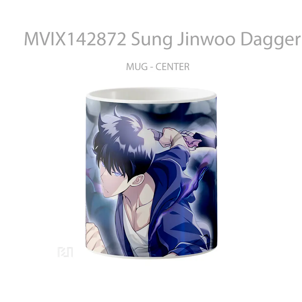 Mug Sung Jinwoo Dagger Solo Leveling Gelas Keramik Unik