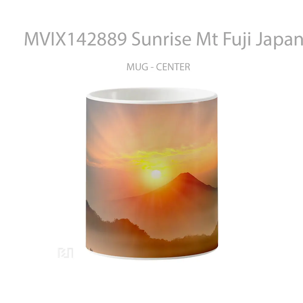 Mug Sunrise Mt Fuji Japan Scenery Gelas Pemandangan Alam