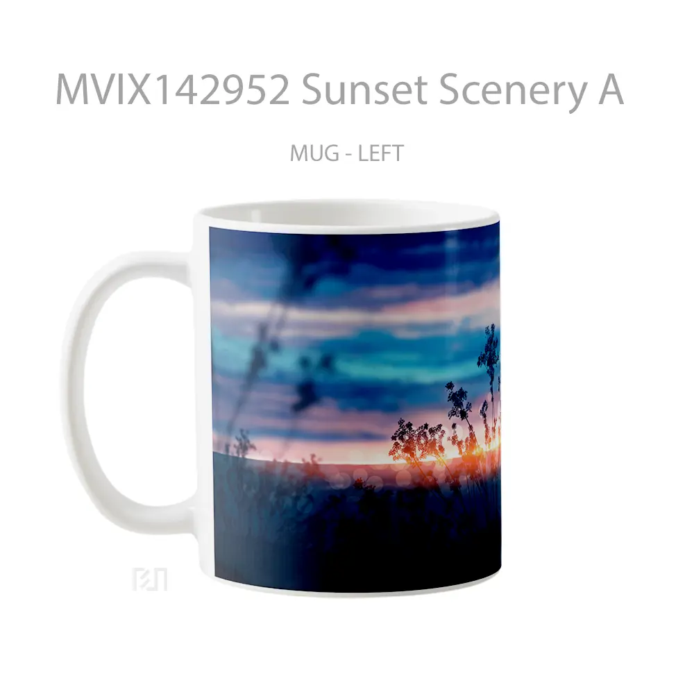 Mug Sunset Scenery A Gelas Pemandangan Alam - All-side / Desain