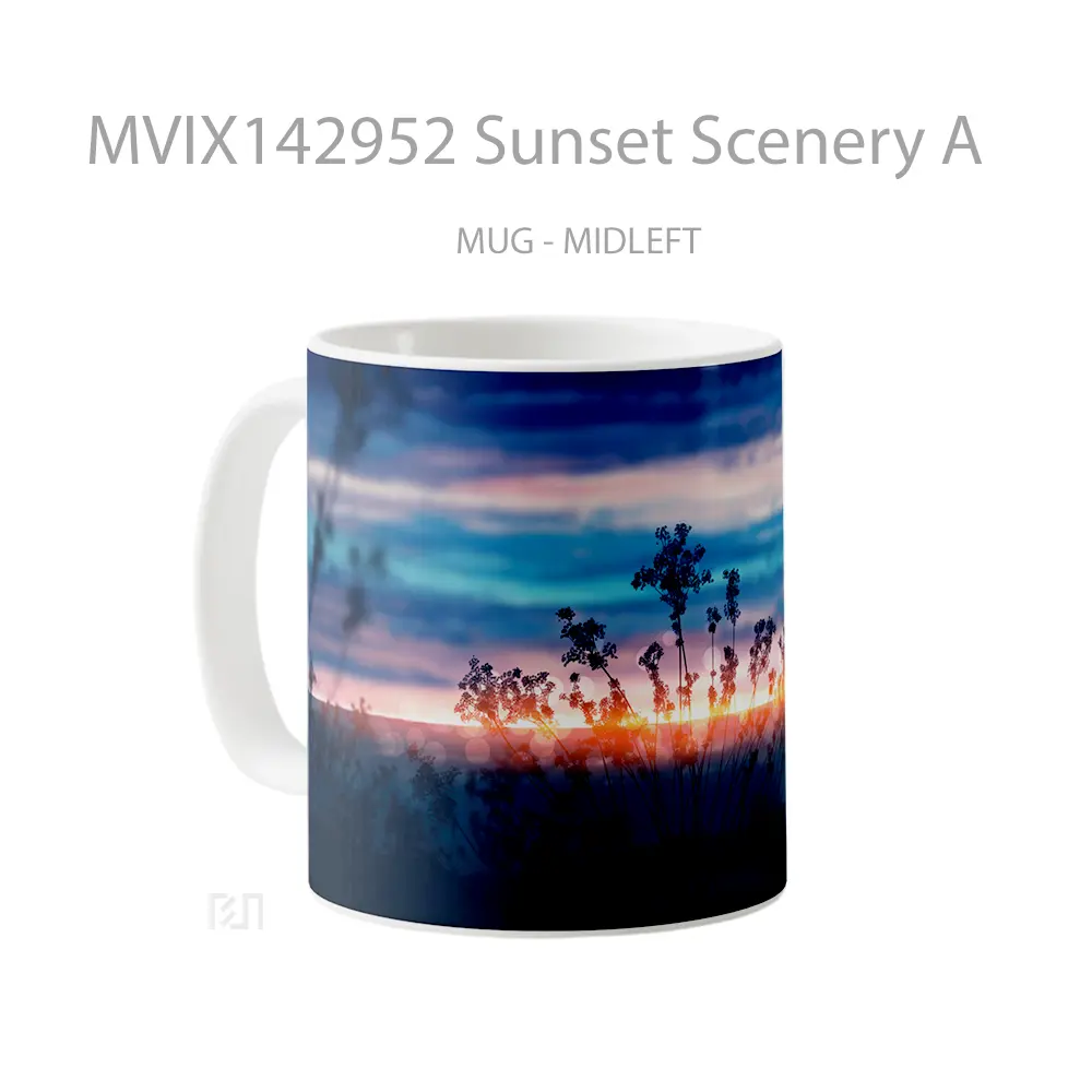 Mug Sunset Scenery A Gelas Pemandangan Alam - All-side / Desain