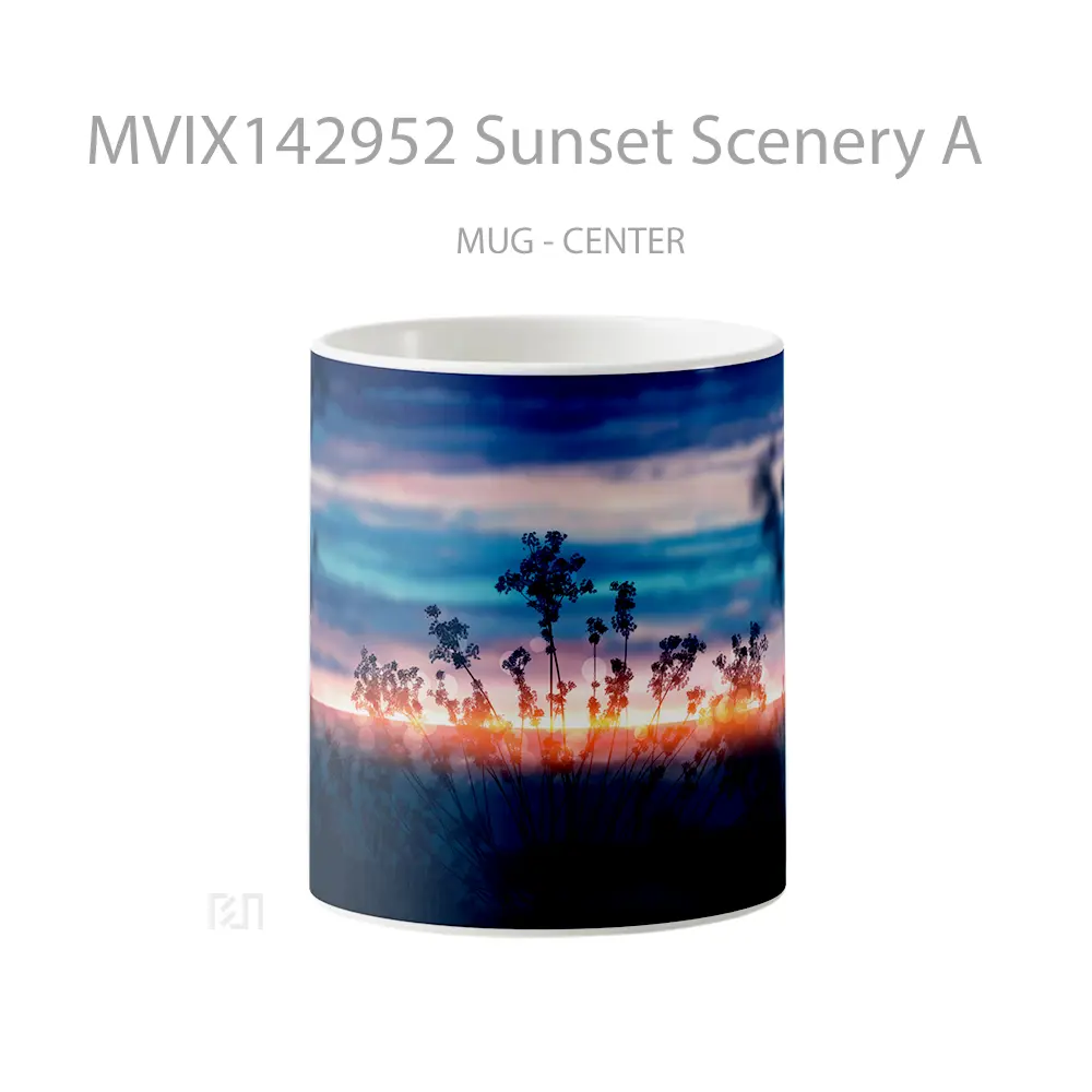 Mug Sunset Scenery A Gelas Pemandangan Alam