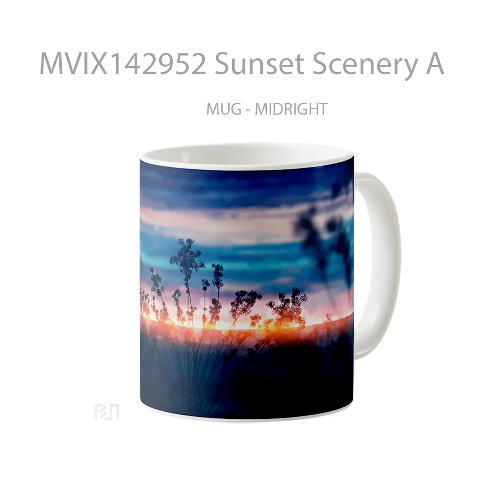 Mug Sunset Scenery A Gelas Pemandangan Alam - All-side / Desain