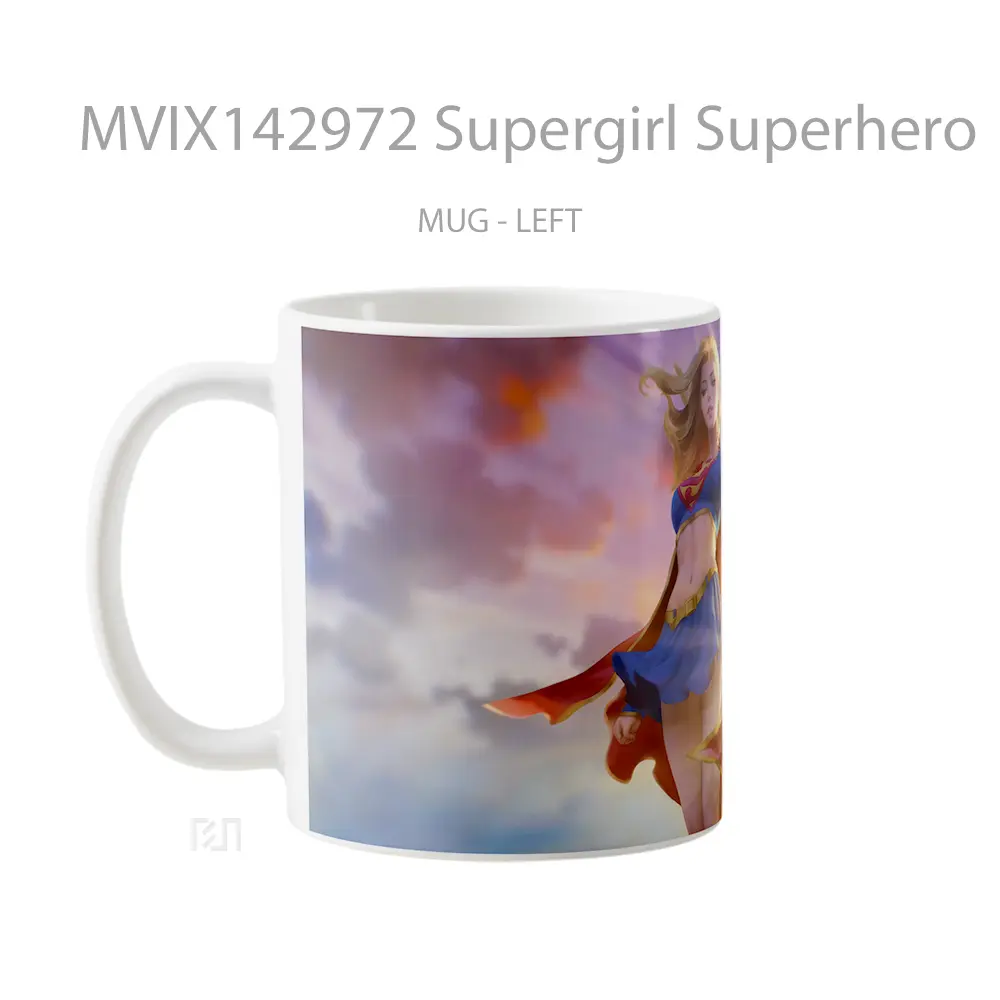 Mug Supergirl Superhero Gelas Keramik Unik - All-side / Desain
