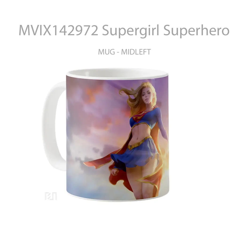 Mug Supergirl Superhero Gelas Keramik Unik - All-side / Desain