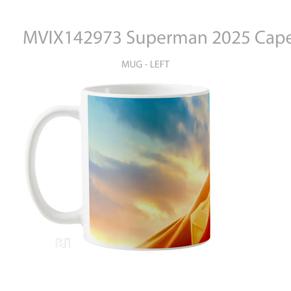 Mug Superman 2025 Cape Gelas Superhero - All-side / Desain