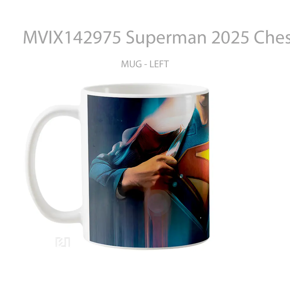Mug Superman 2025 Chest Logo Gelas Superhero - All-side / Desain
