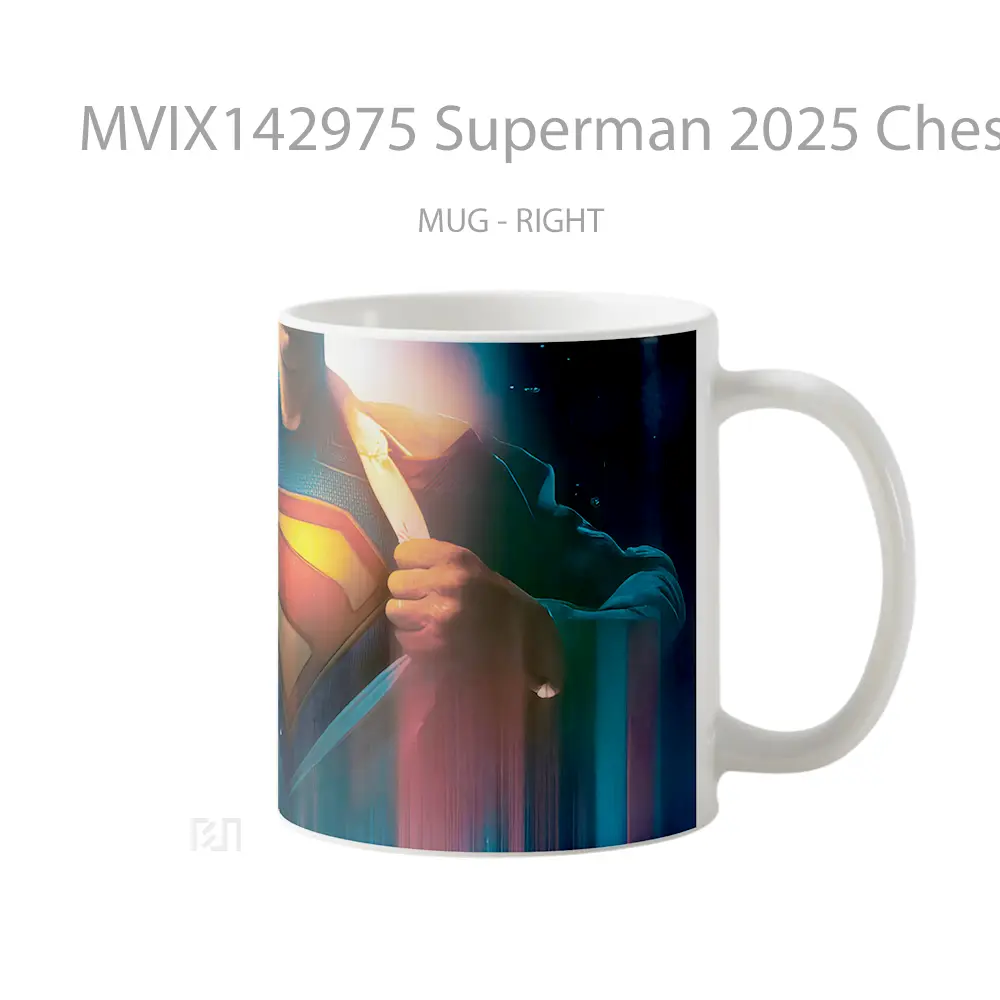 Mug Superman 2025 Chest Logo Gelas Superhero - All-side / Desain