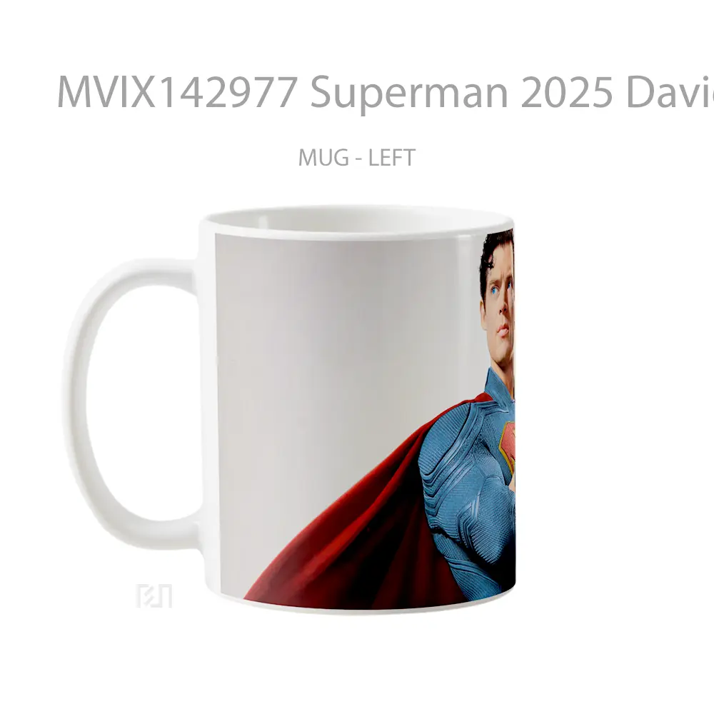 Mug Superman 2025 David Corenswet Movie Gelas Superhero - All-side / Desain