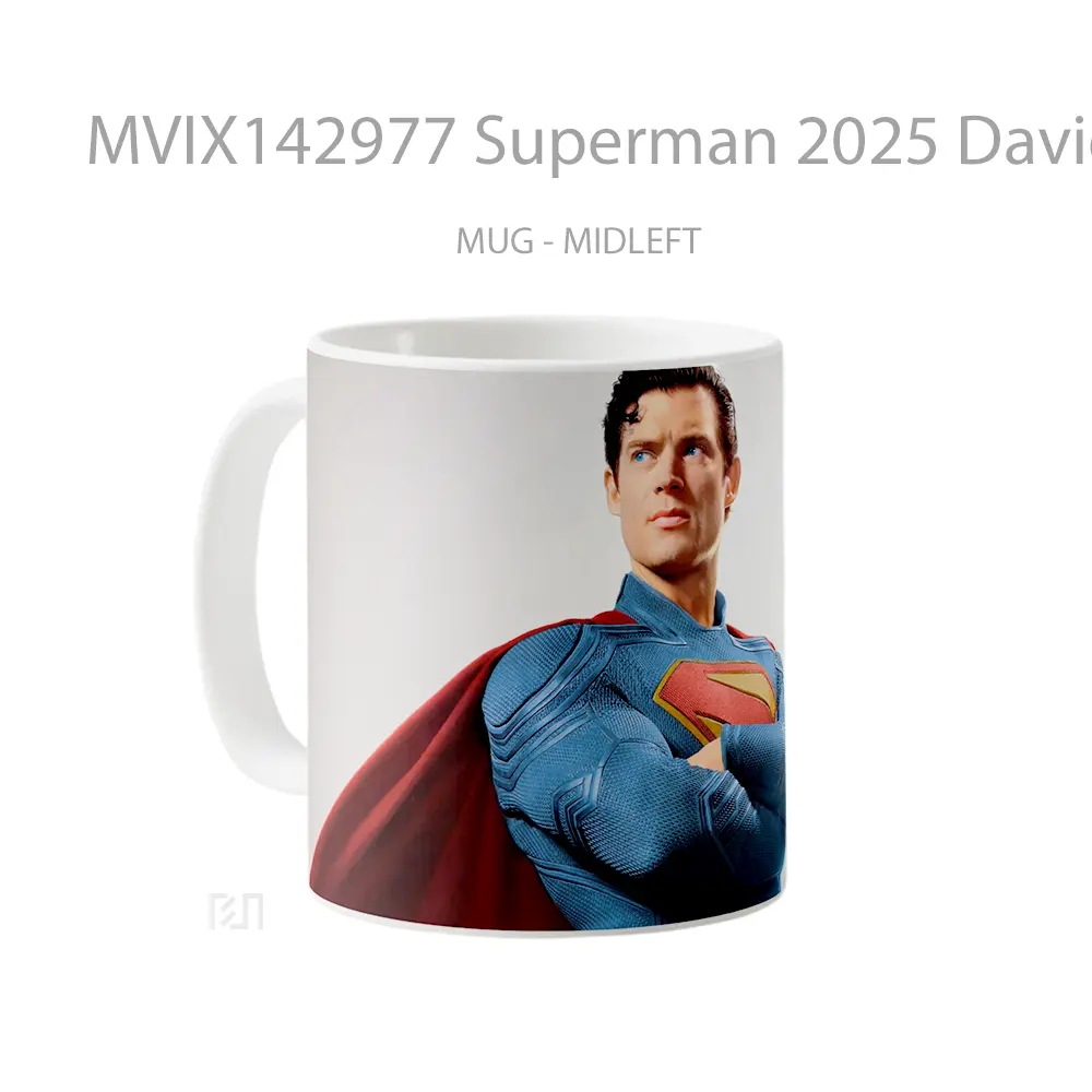 Mug Superman 2025 David Corenswet Movie Gelas Superhero - All-side / Desain