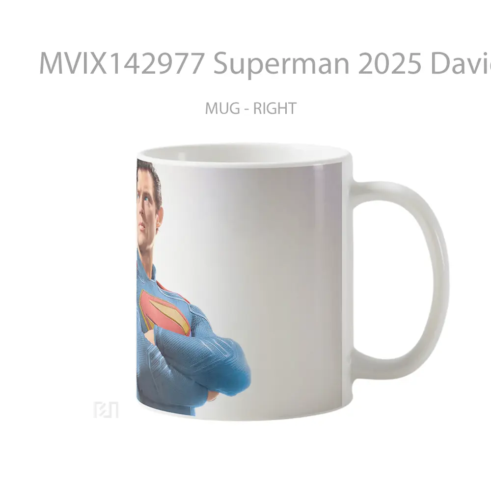 Mug Superman 2025 David Corenswet Movie Gelas Superhero - All-side / Desain