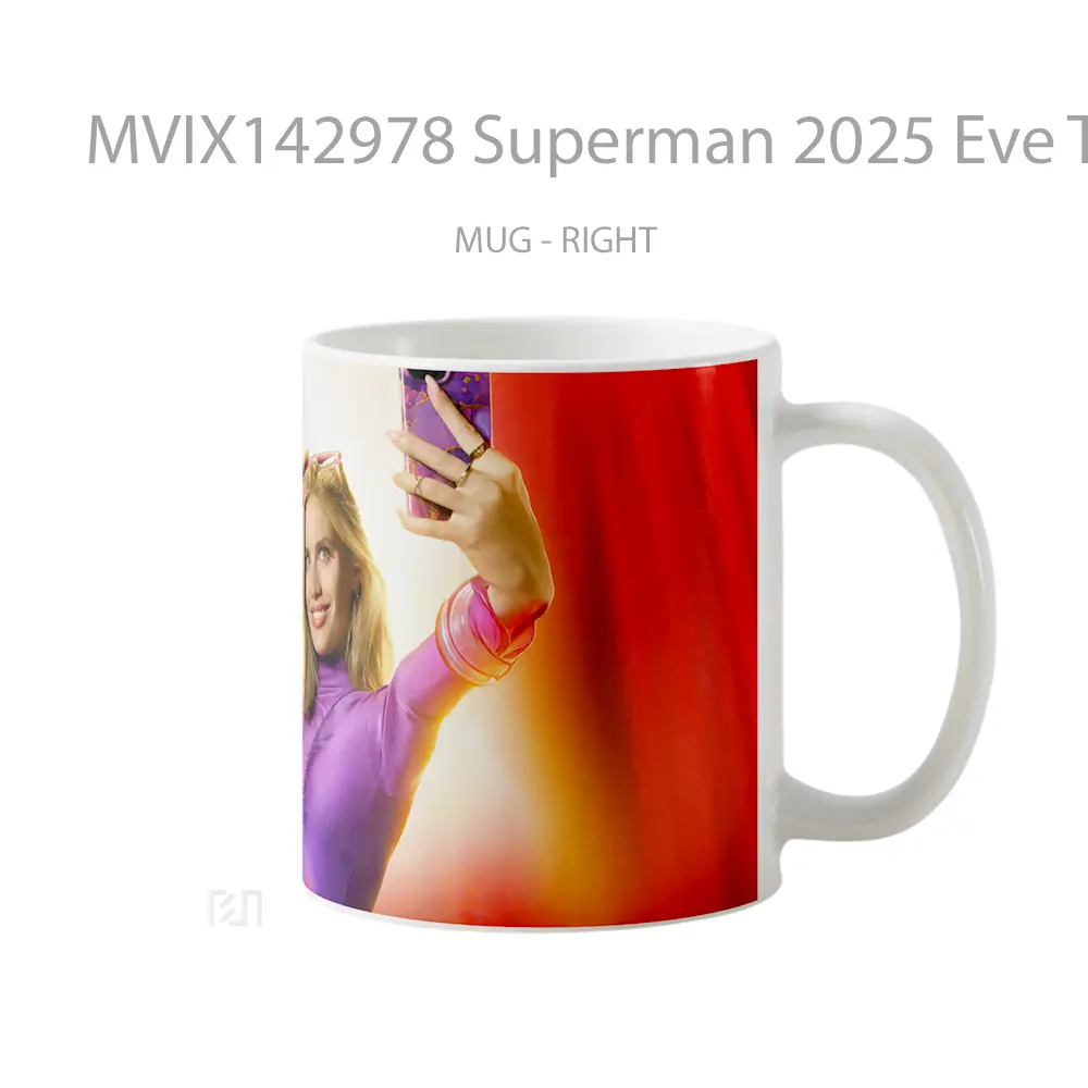 Mug Superman 2025 Eve Teschmacher Sara Sampaid Gelas Superhero - All-side / Desain