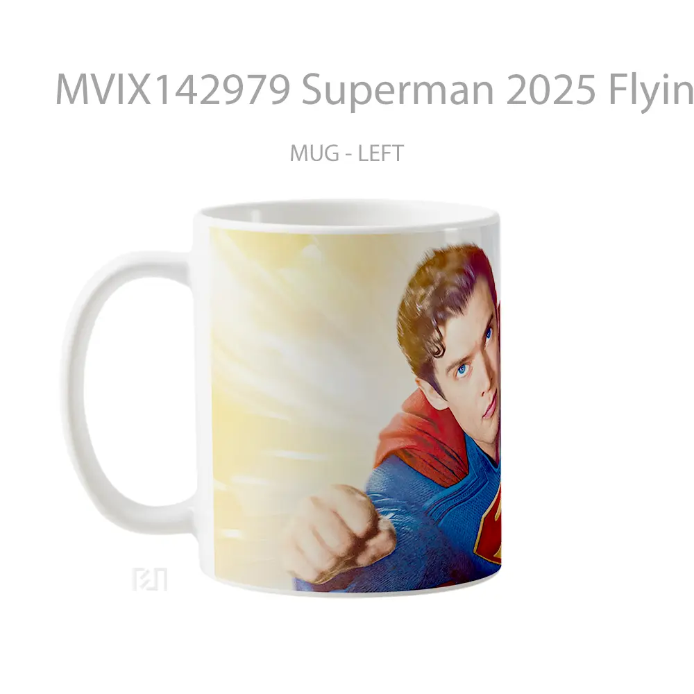 Mug Superman 2025 Flying David Corenswet Gelas Superhero - All-side / Desain