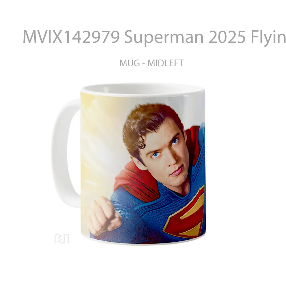 Mug Superman 2025 Flying David Corenswet Gelas Superhero - All-side / Desain