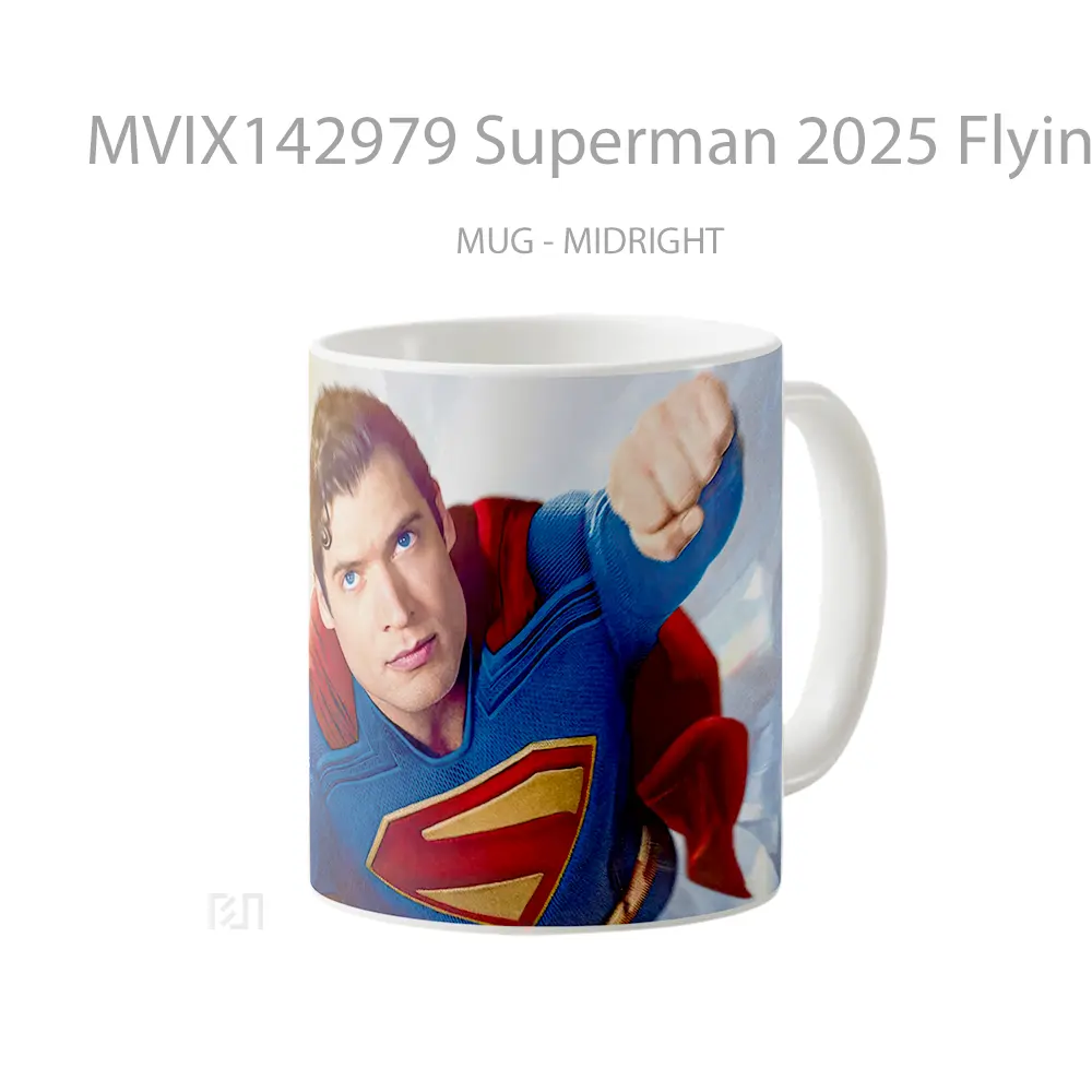 Mug Superman 2025 Flying David Corenswet Gelas Superhero - All-side / Desain