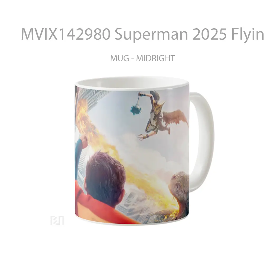 Mug Superman 2025 Flying Hawkgirl Gelas Superhero - All-side / Desain