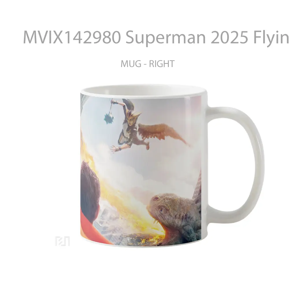 Mug Superman 2025 Flying Hawkgirl Gelas Superhero - All-side / Desain
