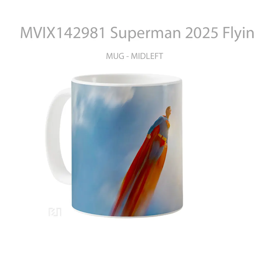 Mug Superman 2025 Flying Gelas Superhero - All-side / Desain