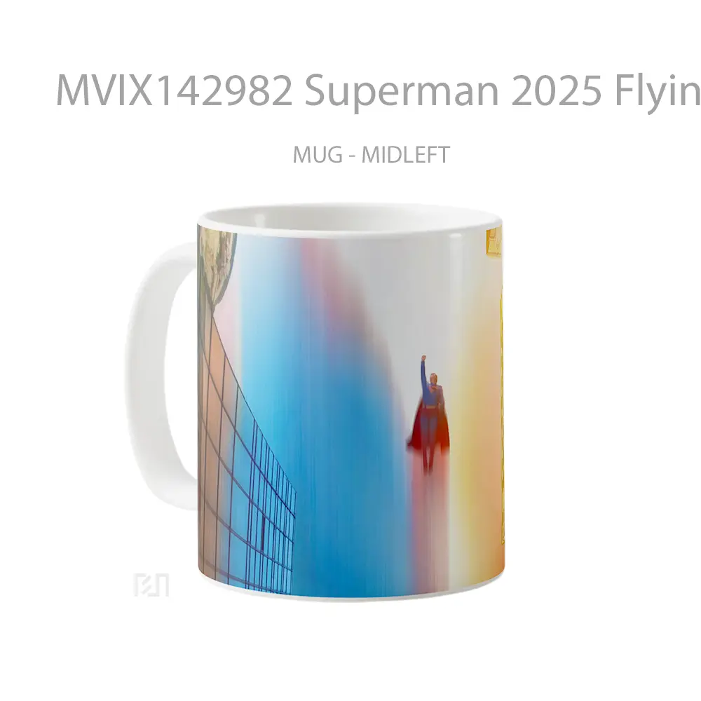 Mug Superman 2025 Flying Gelas Superhero - All-side / Desain
