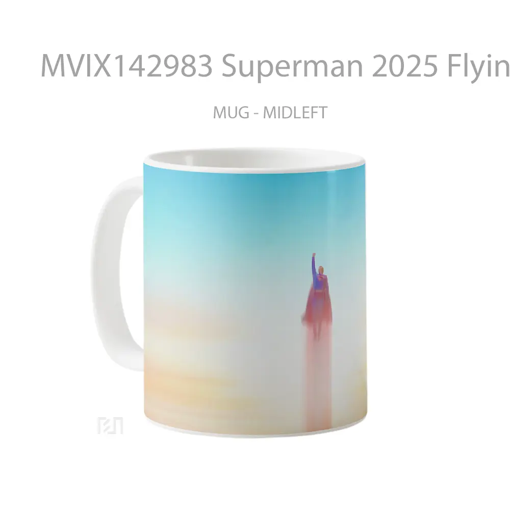 Mug Superman 2025 Flying Gelas Superhero - All-side / Desain