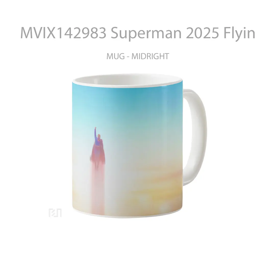 Mug Superman 2025 Flying Gelas Superhero - All-side / Desain