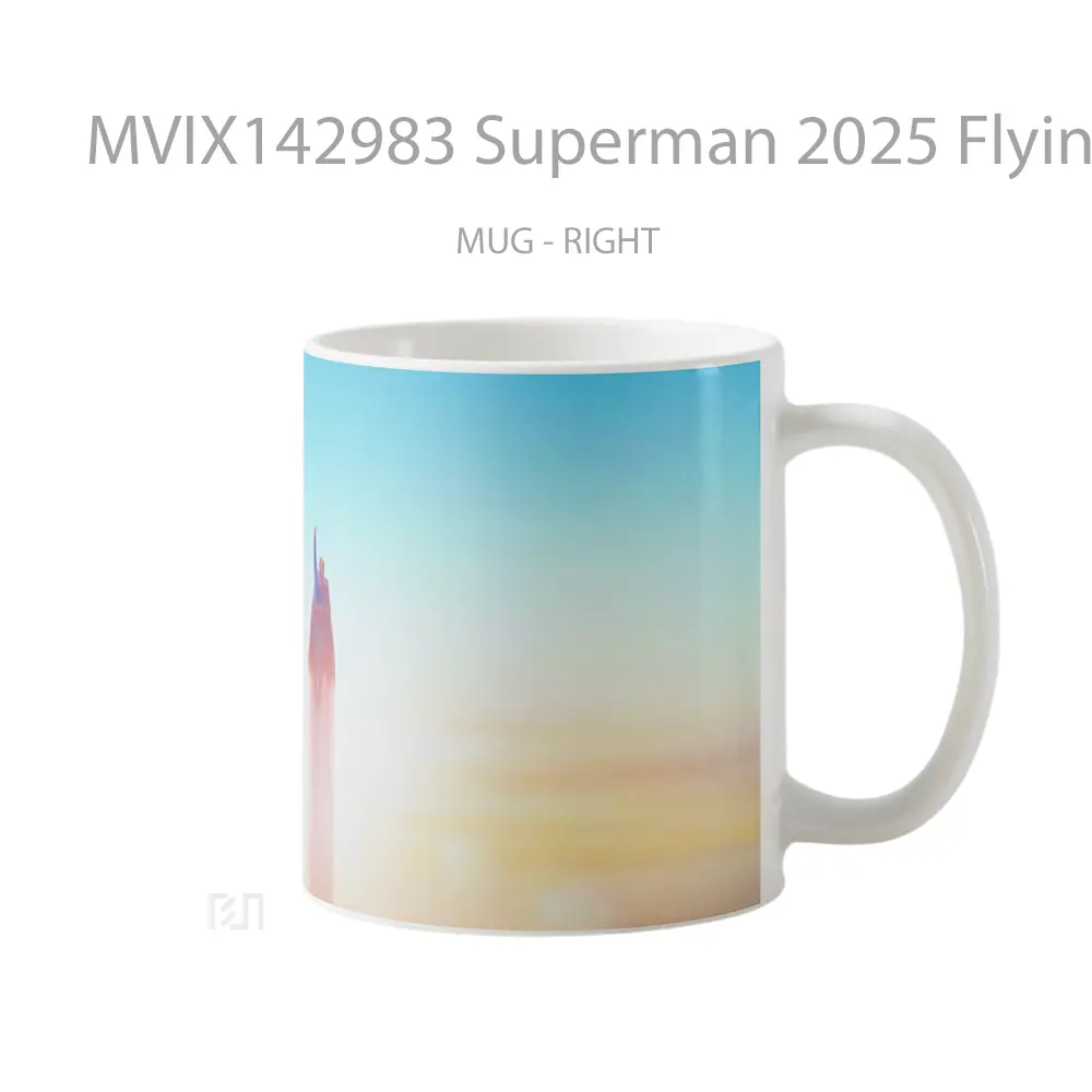 Mug Superman 2025 Flying Gelas Superhero - All-side / Desain