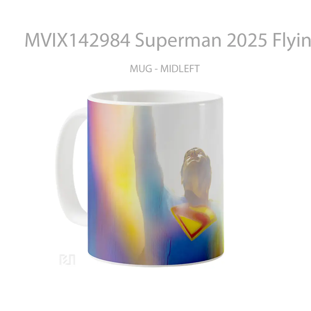 Mug Superman 2025 Flying Gelas Superhero - All-side / Desain