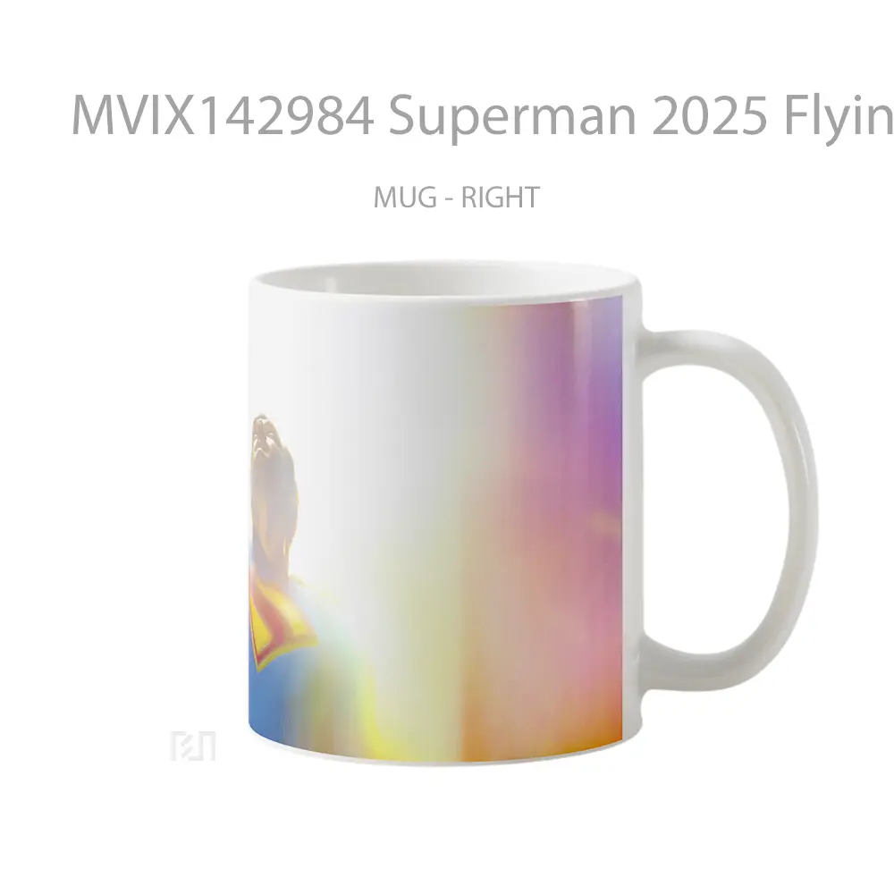 Mug Superman 2025 Flying Gelas Superhero - All-side / Desain