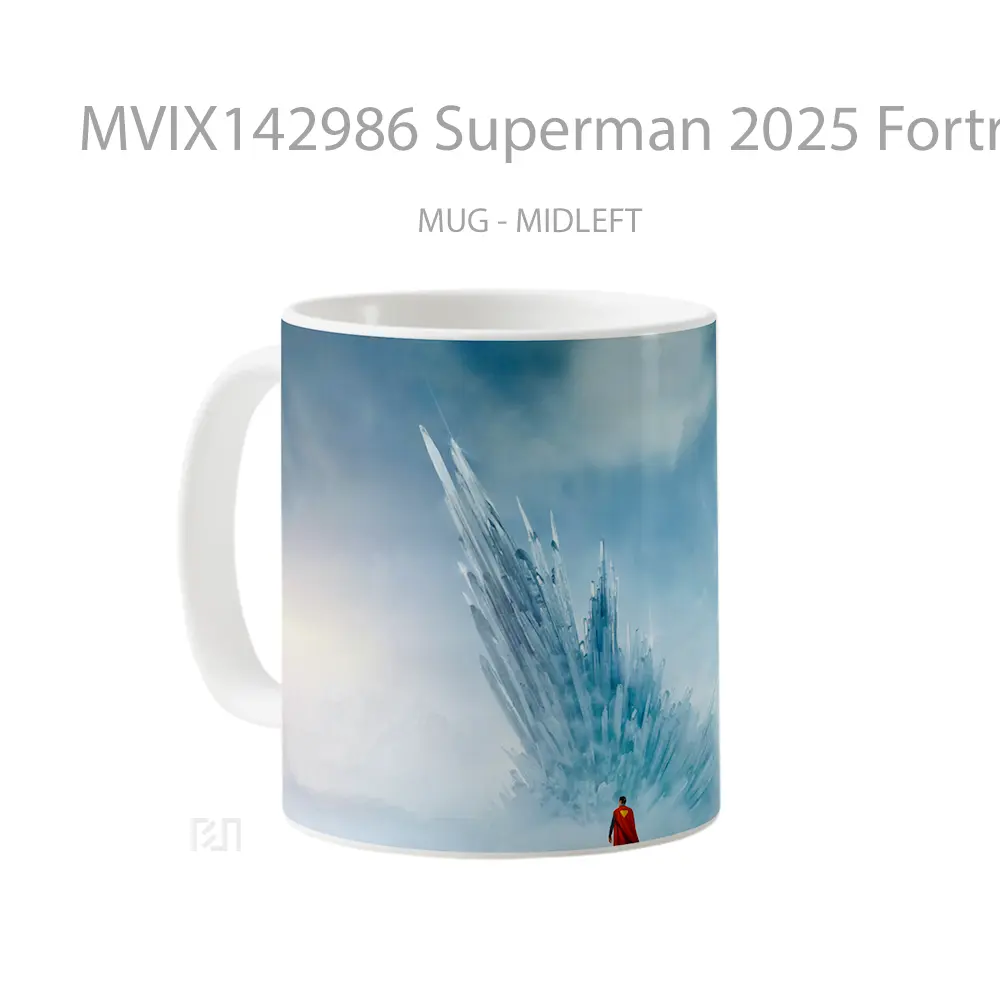 Mug Superman 2025 Fortress Of Solitude Gelas Superhero - All-side / Desain