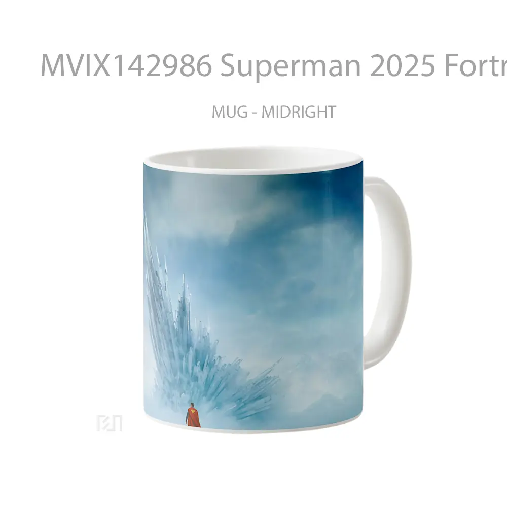 Mug Superman 2025 Fortress Of Solitude Gelas Superhero - All-side / Desain