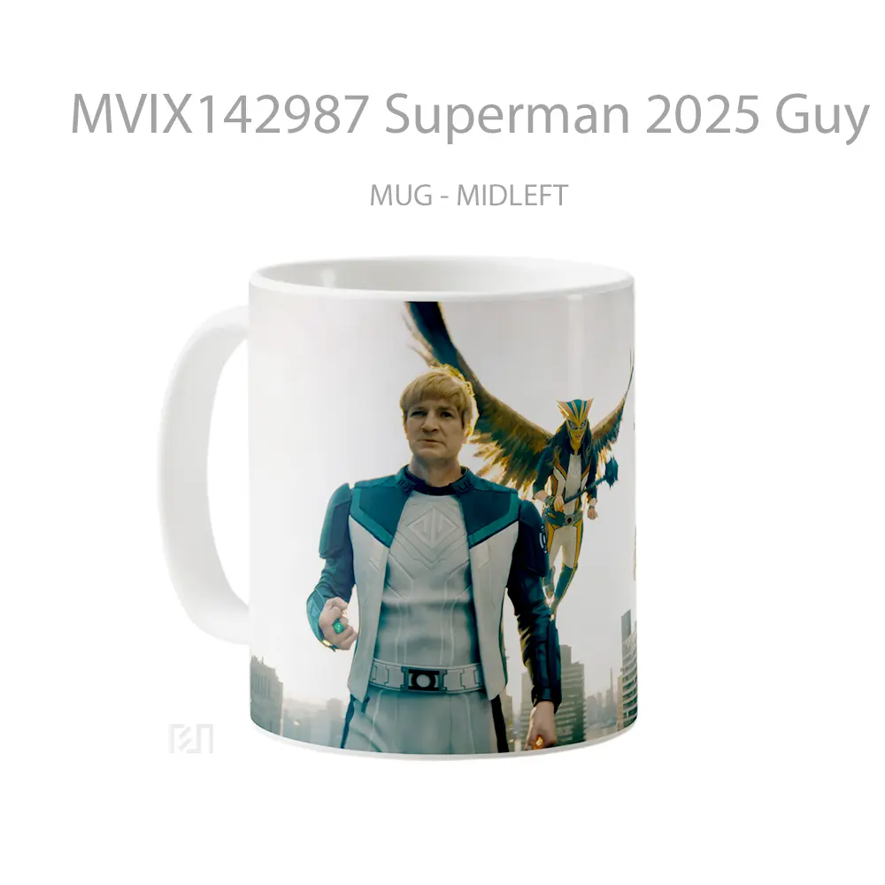 Mug Superman 2025 Guy Gardner Hawkgirl Mr Terrific Gelas Superhero - All-side / Desain