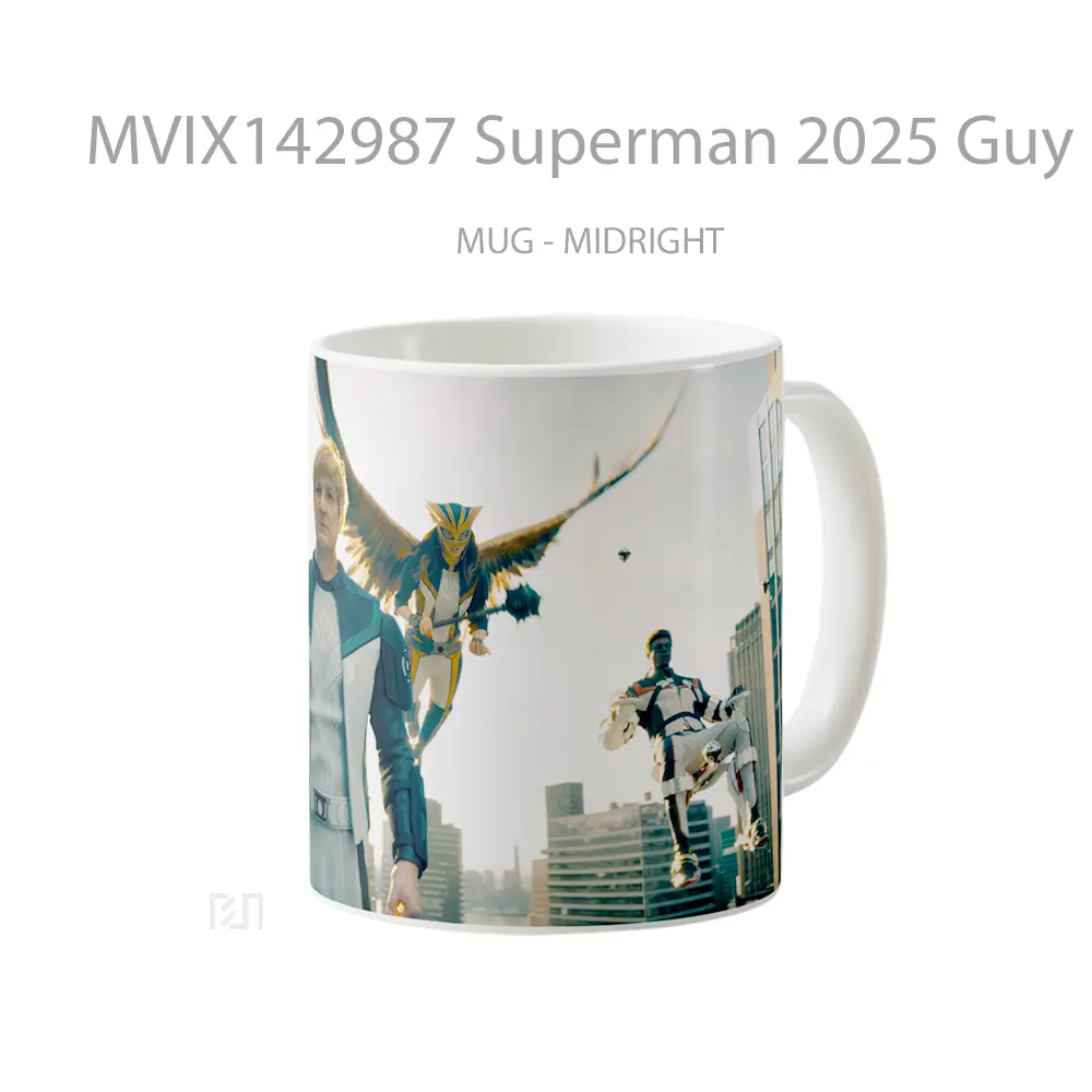 Mug Superman 2025 Guy Gardner Hawkgirl Mr Terrific Gelas Superhero - All-side / Desain