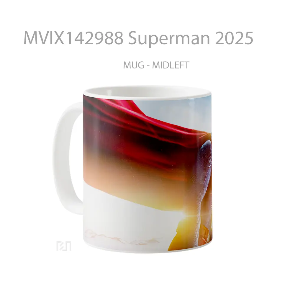 Mug Superman 2025 Gelas Superhero - All-side / Desain