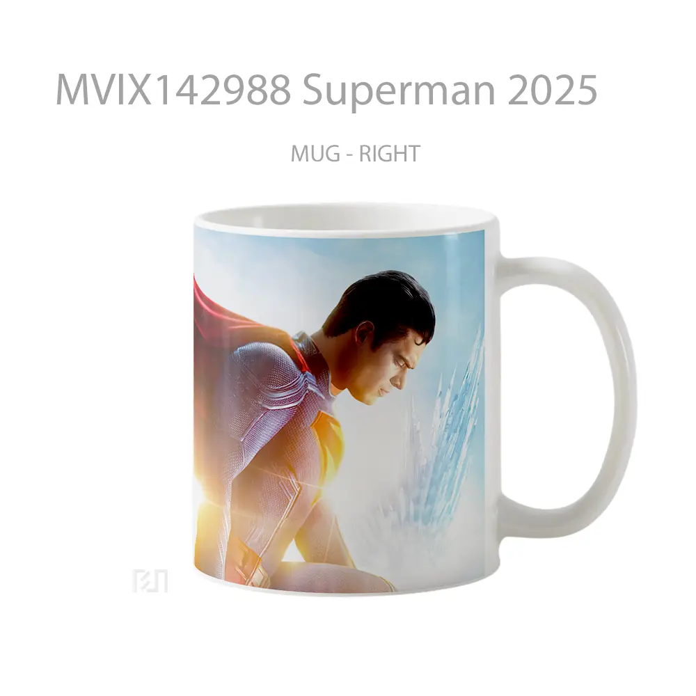 Mug Superman 2025 Gelas Superhero - All-side / Desain