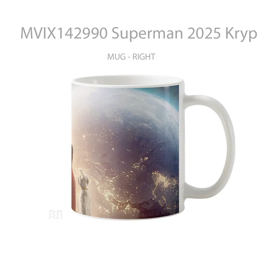 Mug Superman 2025 Krypto Imax Gelas Superhero - All-side / Desain