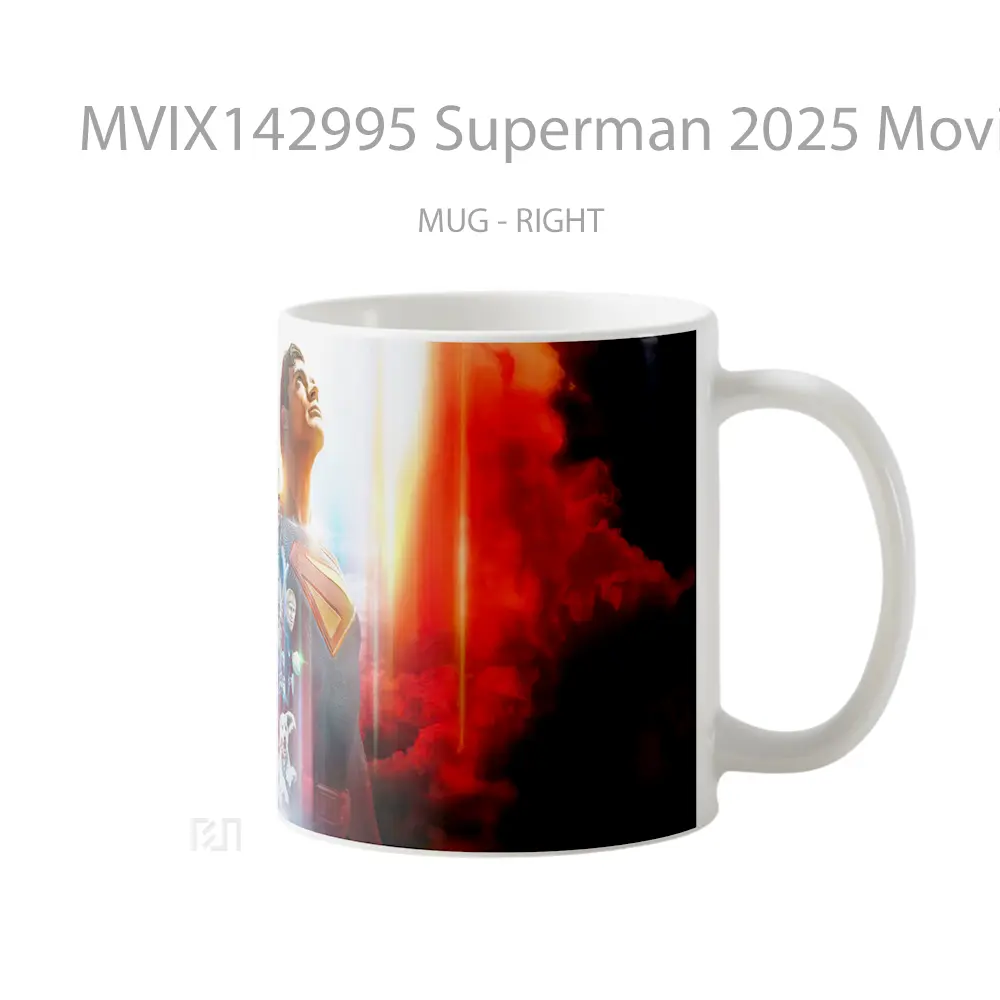 Mug Superman 2025 Movie Cast Gelas Superhero - All-side / Desain