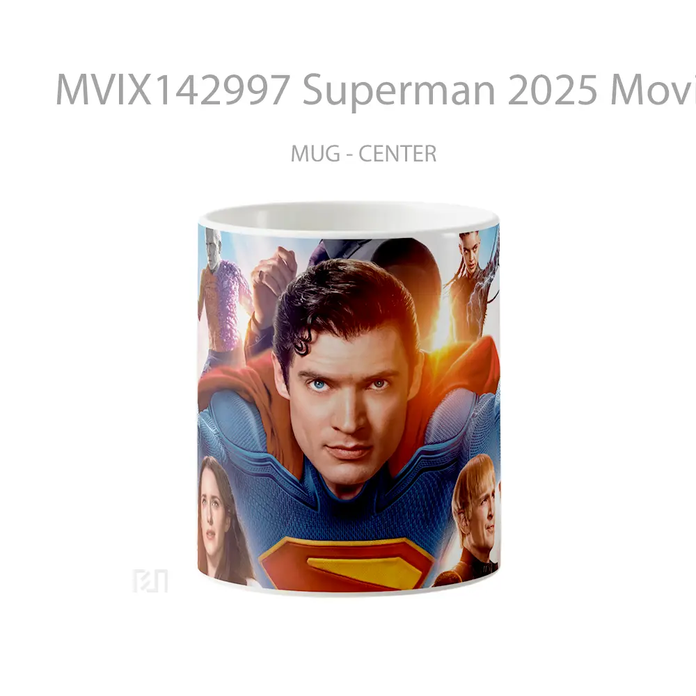 Mug Superman 2025 Movie Cast Poster Gelas Superhero