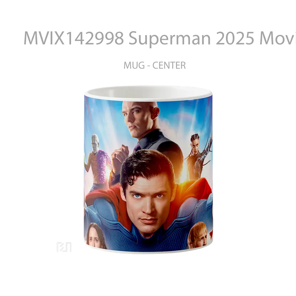 Mug Superman 2025 Movie Cast Poster Gelas Superhero