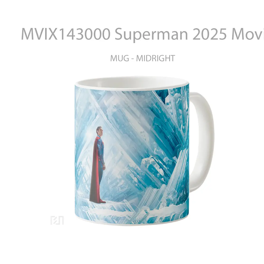 Mug Superman 2025 Movie Fortress Of Solitude Gelas Superhero - All-side / Desain
